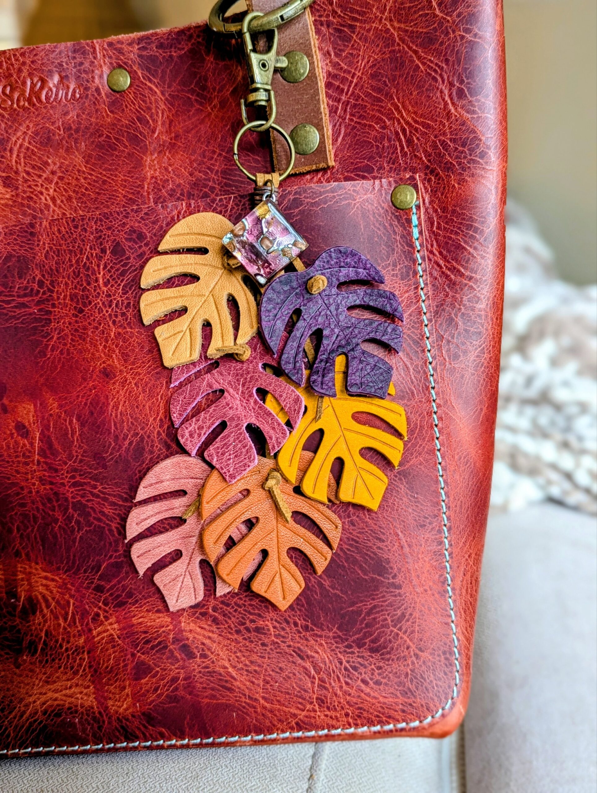 Monstera Muse Purse Charm-#707