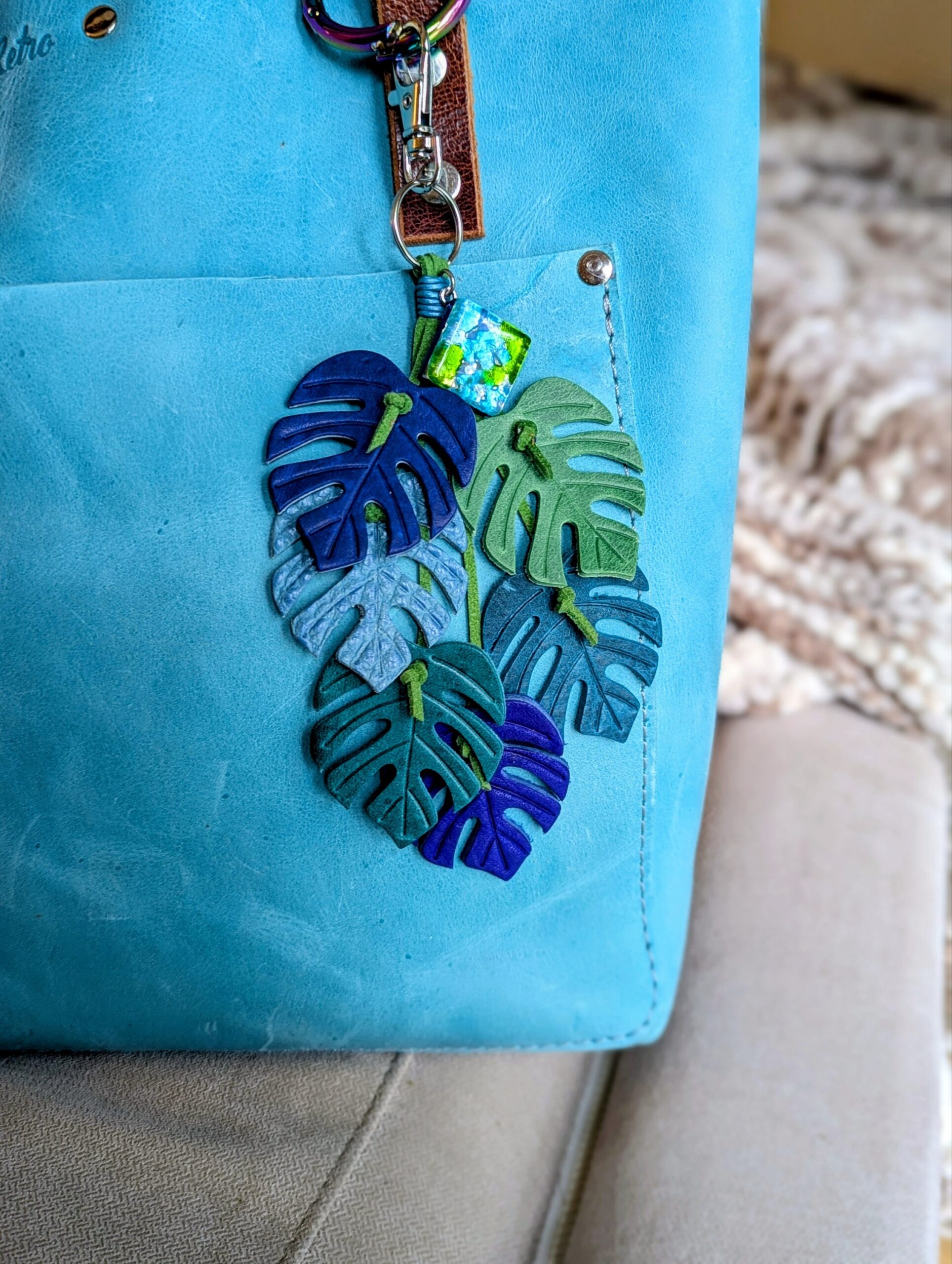 Monstera Muse Purse Charm-#706
