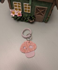 Adorable Mushroon Leather Purse Charm-#788