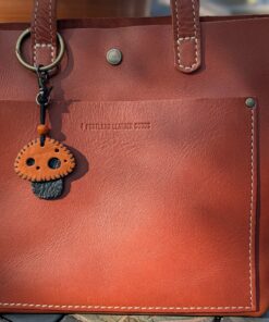 Adorable  (Halloween time) Mushroon Leather Purse Charm-#827