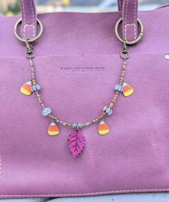 NEW Halloween Necklace Purse Charm-#830