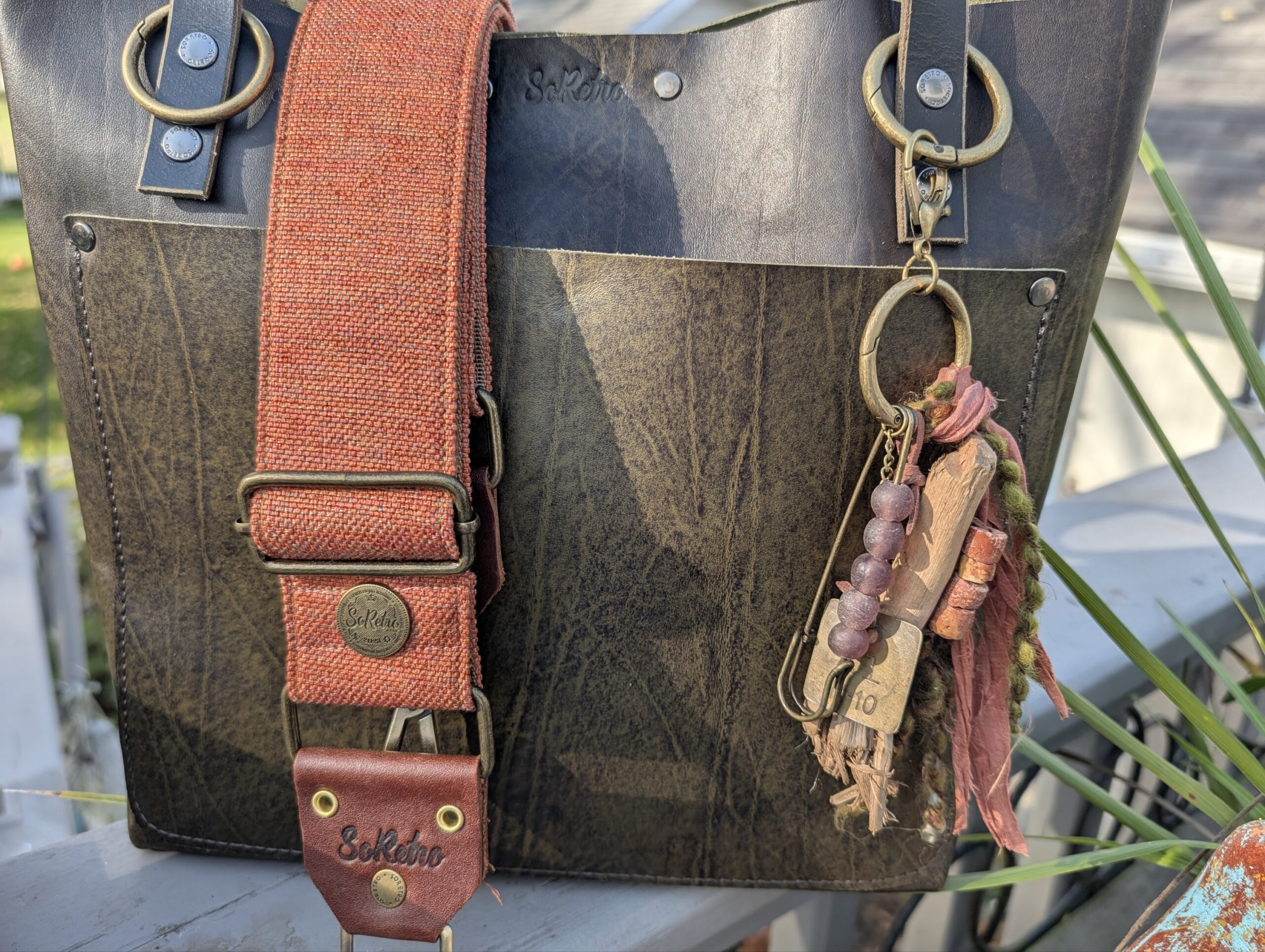 Rustic Wanderer Artisan Purse Charm-#868 - Image 2
