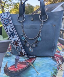 Alternative view of NEW Double Strand Necklace Purse Charm-#838