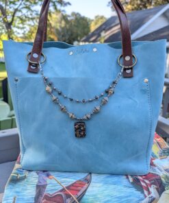 Alternative view of NEW Double Strand Necklace Purse Charm-#841