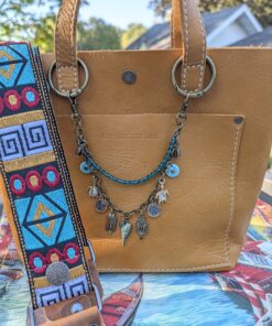 Alternative view of NEW Double Strand Necklace Purse Charm-#839