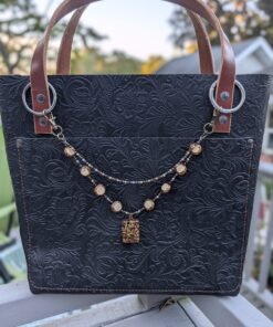 NEW Double Strand Necklace Purse Charm-#840