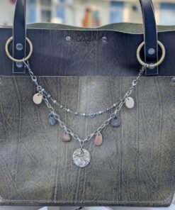 Alternative view of NEW Double Strand Necklace Purse Charm-#843