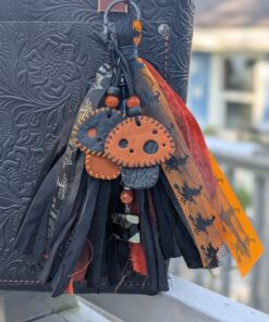 Halloween Fun Sari Silk Purse Charm-#845