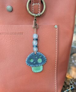 Adorable Mushroon Leather Purse Charm-#847