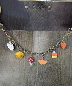 Alternative view of Fall Fun Sari Silk Purse Charm-#850