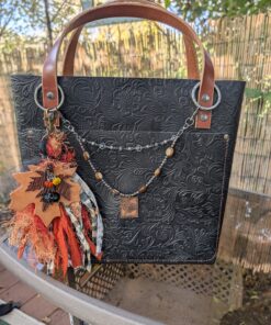 Alternative view of NEW Double Strand Necklace Purse Charm-#848