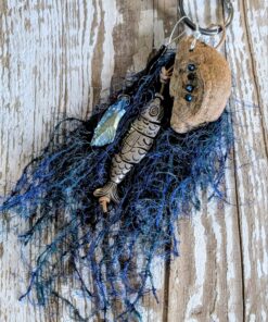 Czech Blue Waters Handmade Purse Charm 💙#853