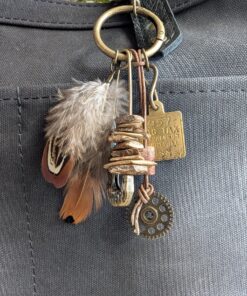Relics & Feathers Artisan Purse Charm-#857
