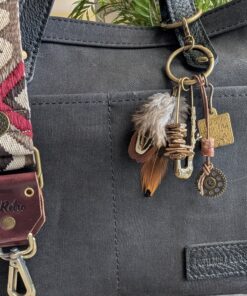 Alternative view of Relics & Feathers Artisan Purse Charm-#857