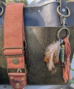 Alternative view of Rust and FeathersArtisan Purse Charm-#864