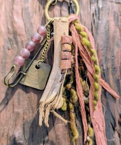 Rustic Wanderer Artisan Purse Charm-#868