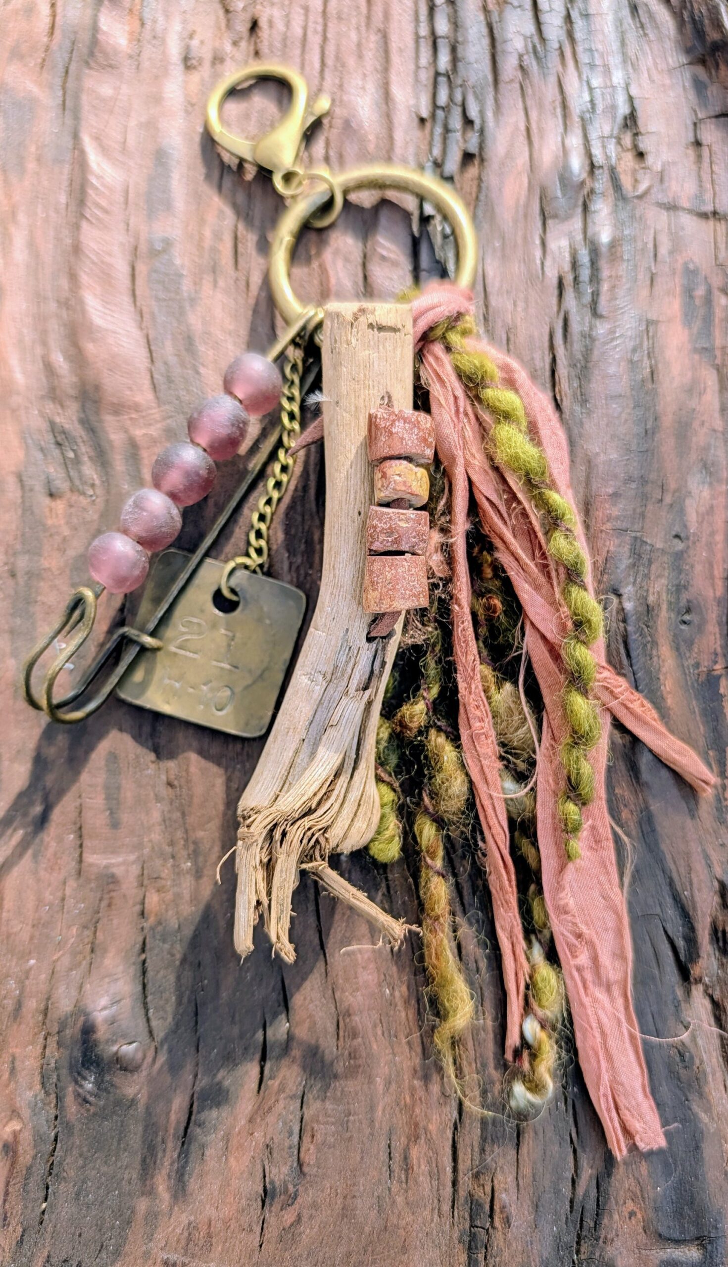 Rustic Wanderer Artisan Purse Charm-#868