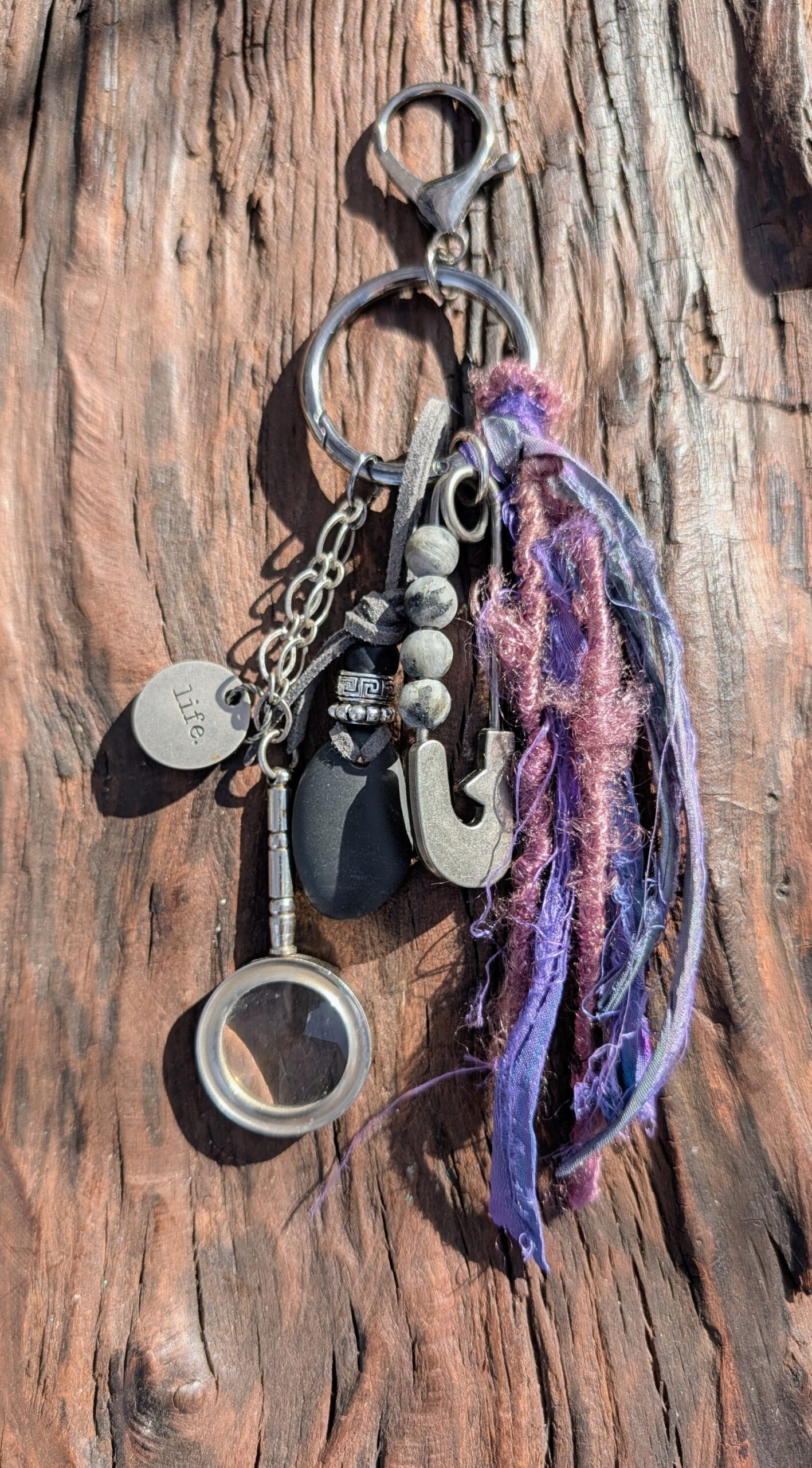 Calm Mind, Purple Soul Artisan Purse Charm-#863