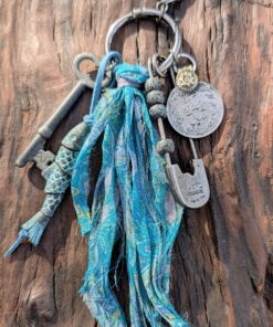 Vintage Tides Artisan Purse Charm-#867