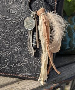 Alternative view of Silver and Shadow Artisan Purse Charm-#862